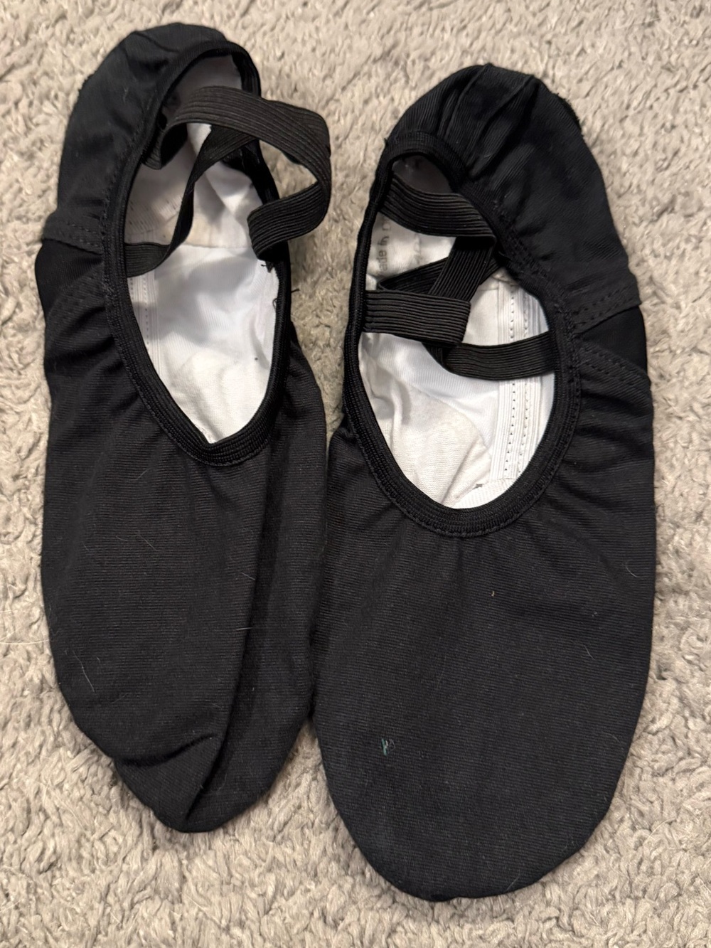 Danz N Motion Men’s Black, Split Sole, Canvas Ballet Shoes (0524), Size 10M